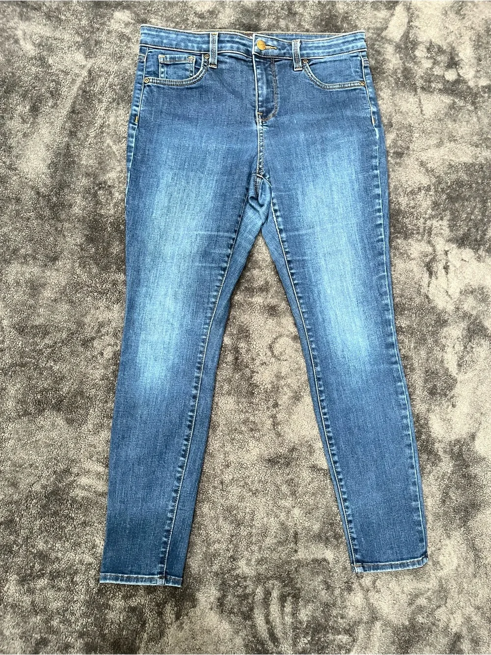 NYDJ Ami Skinny Jeggings Liftxtuck Jeans Size 10P Blue Denim Casual
